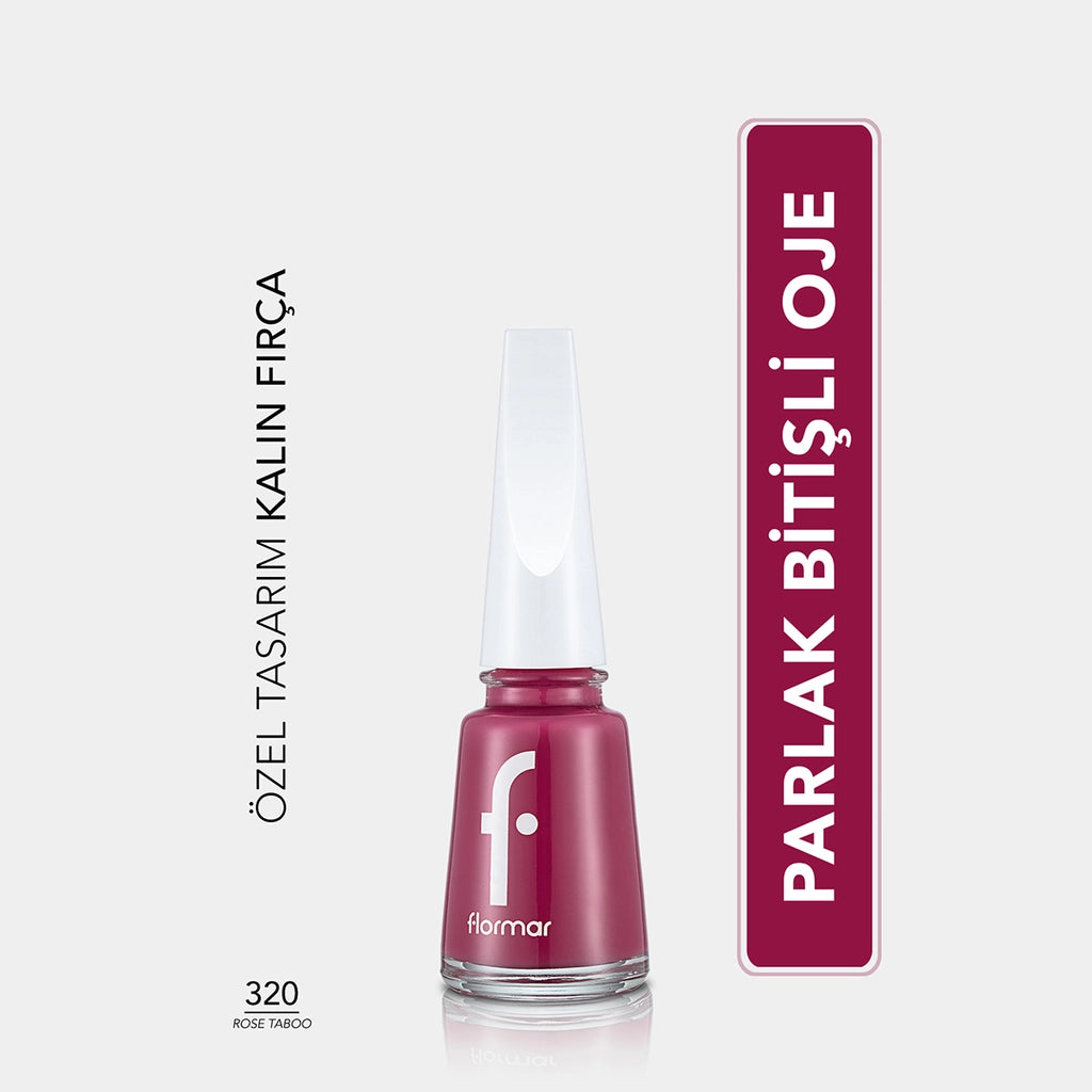 Flormar Nail Enamel Intensely Pigmented Nail Polish 417 Steel Gray