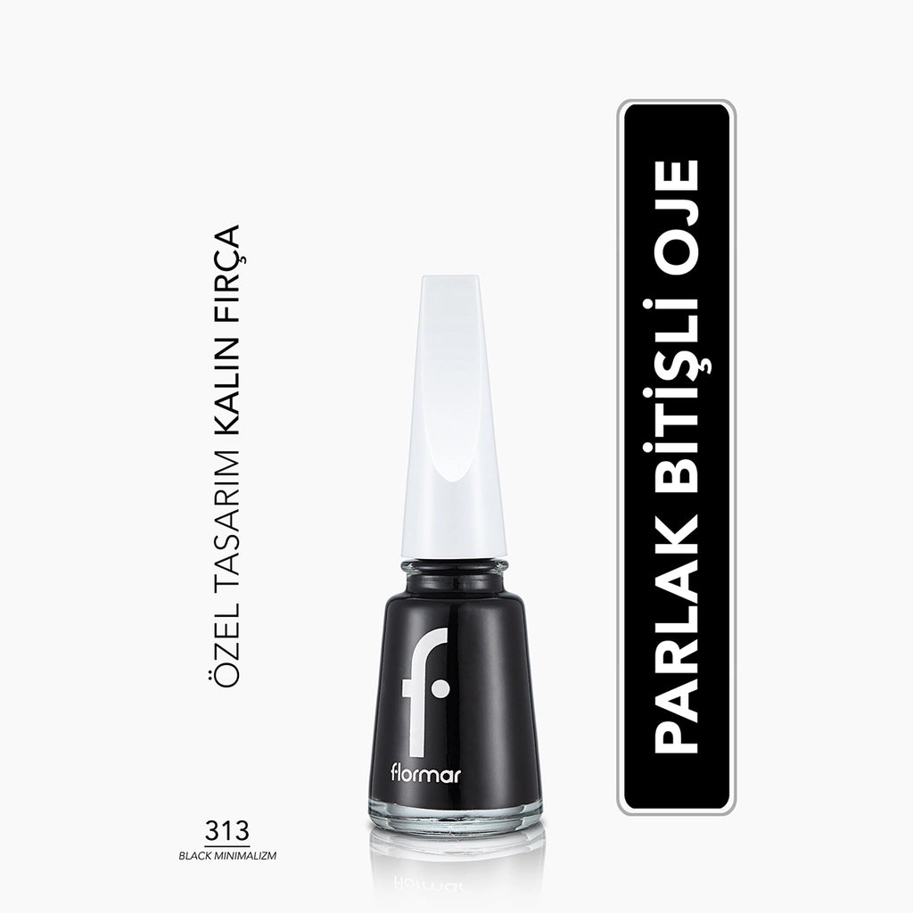 Flormar Nail Enamel Intensely Pigmented Nail Polish 417 Steel Gray