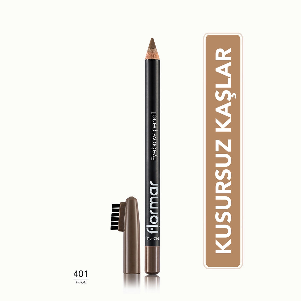 Flormar Eyebrow Pencil with Soft Tip and Diffusion Brush