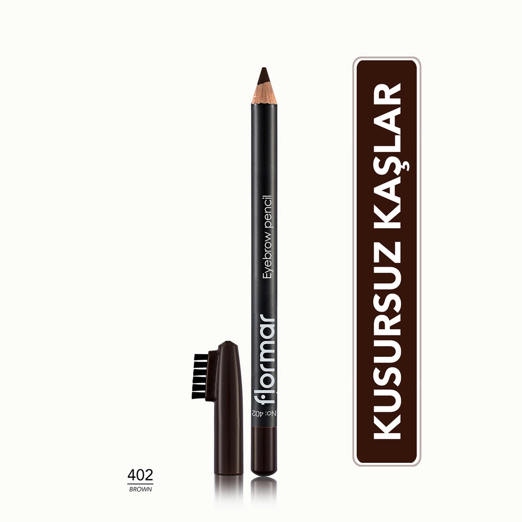 Flormar Eyebrow Pencil with Soft Tip and Diffusion Brush