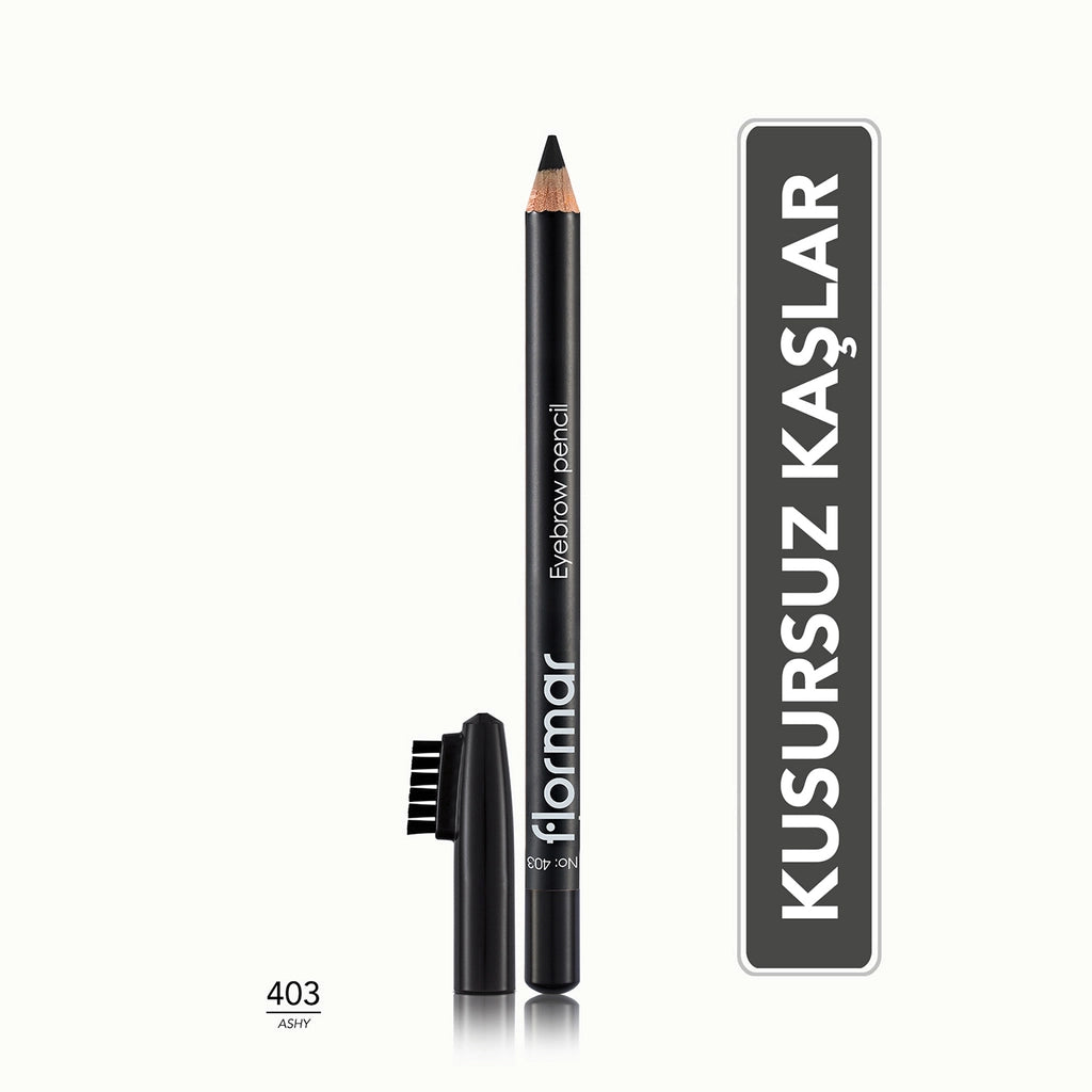 Flormar Eyebrow Pencil with Soft Tip and Diffusion Brush