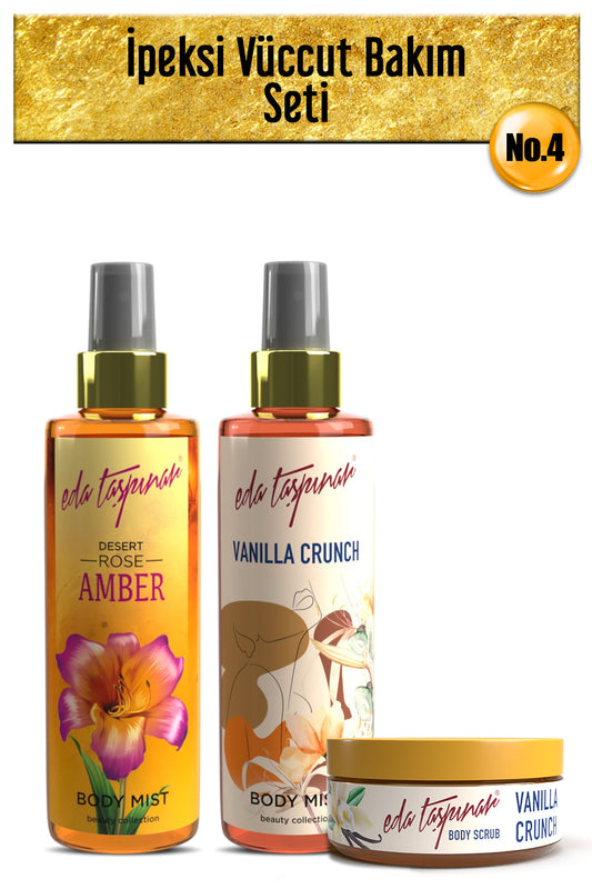 Silky Body Care Set No.4: Vanilla Body M Vanilla Peeling Amber Body M(EGX62-EGY0005-EGX20)