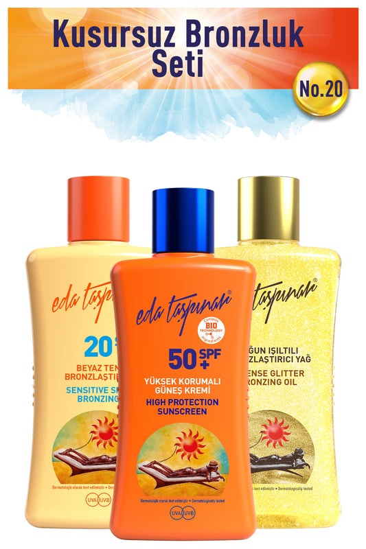 Perfect Tan Set no.20 ShimmerY+WhiteT+Spf50+ (EGX04-EGX19-EGX38)