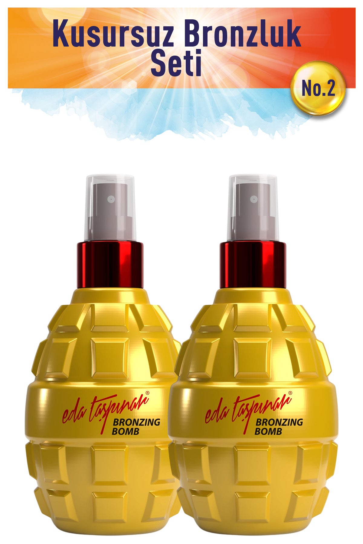 Perfect Tan Set No.2 - Bronzing Bomb X 2 Pieces (EGX18)