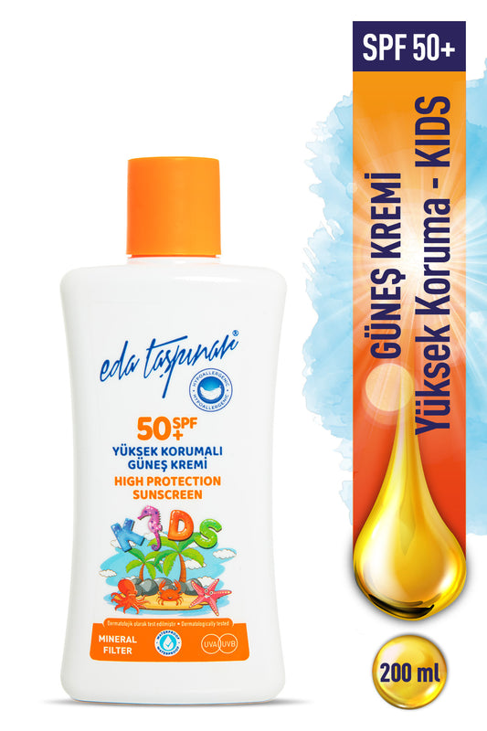 Kids Mineral Filter Sunscreen SPF 50+ – Children High Protection & Sensitive Skin 200ml