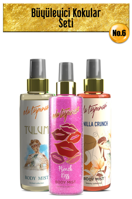 Fascinating Scents Seti.no.6 Vanilla Vanilla & Tulum & French Body Mist 200 ml (EGX62-EGY0026-EGX31)