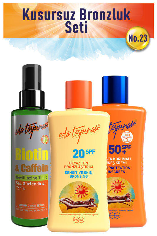 Perfect Tan Set no.23 WhiteT+Spf50+Biotin(EGX19-EGX38-EGX77)