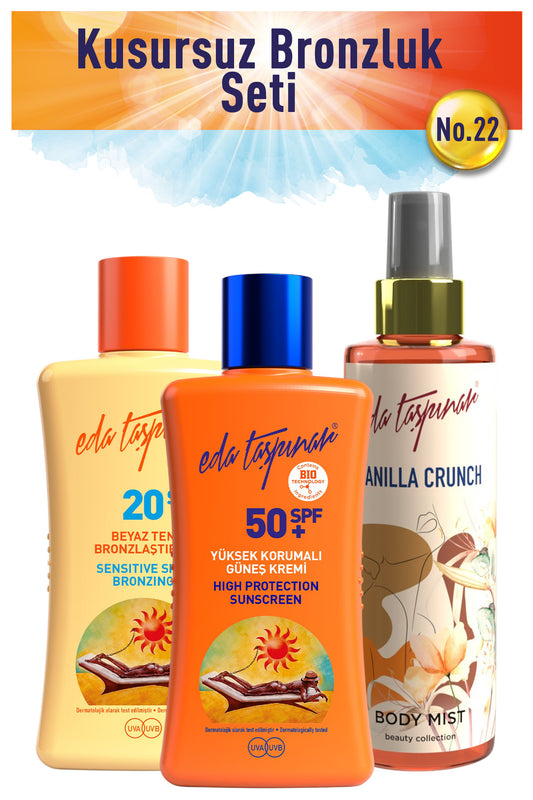 Perfect Tan Set no.22 WhiteT+Spf50+VanillaMist (EGX19-EGX38-EGX62)