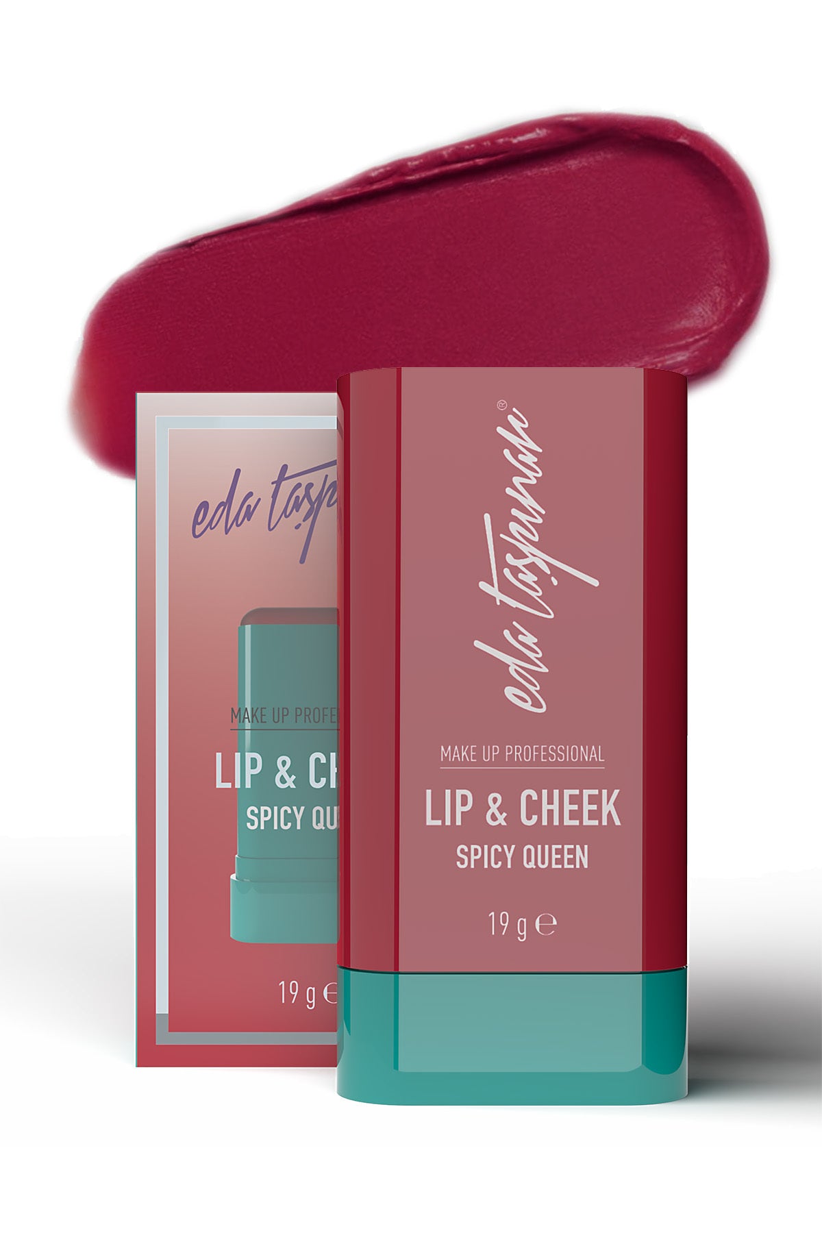 Lip & Cheek Cream Blush Stick Spicy Queen – Warm Tone & Prominent Shine