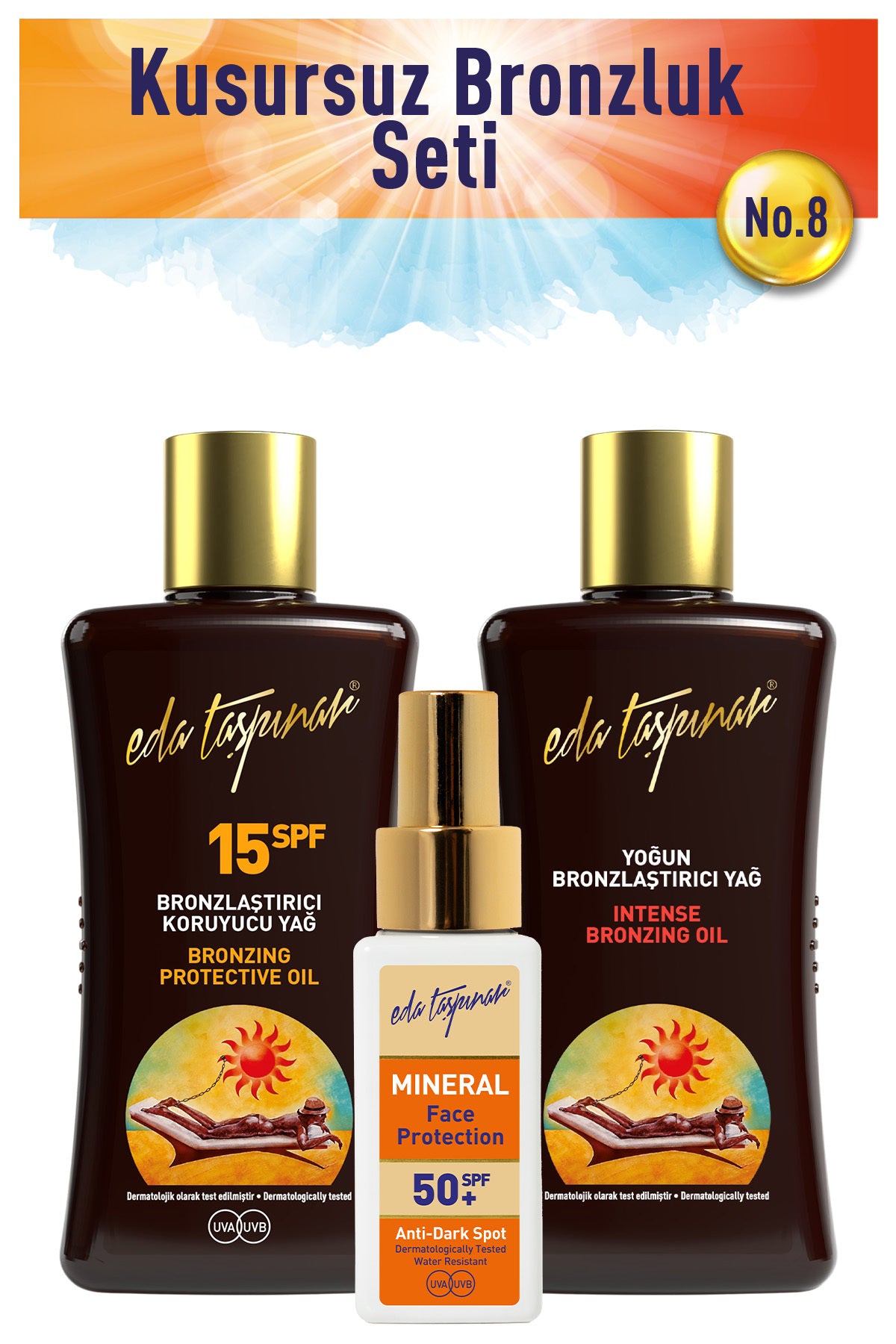 Perfect Tan Set no.8 Spf0+Spf15+FaceCore (EGX03-EGX17-EGX94)