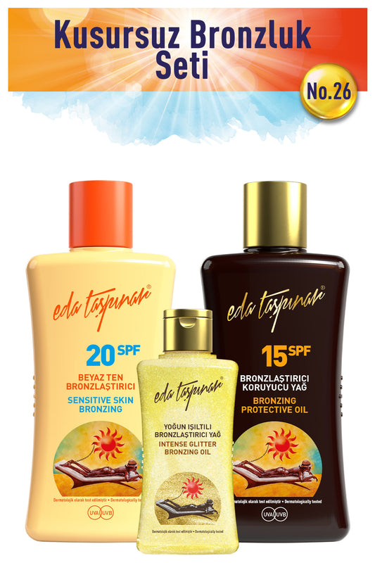 Perfect Tan Set no.26 WhiteT+Spf15+MiniShimmer (EGX19-EGX17-EGX95)
