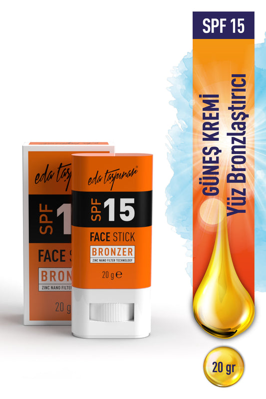 Face Bronzing Stick SPF 15 – Light Protection & Natural Bronze Look