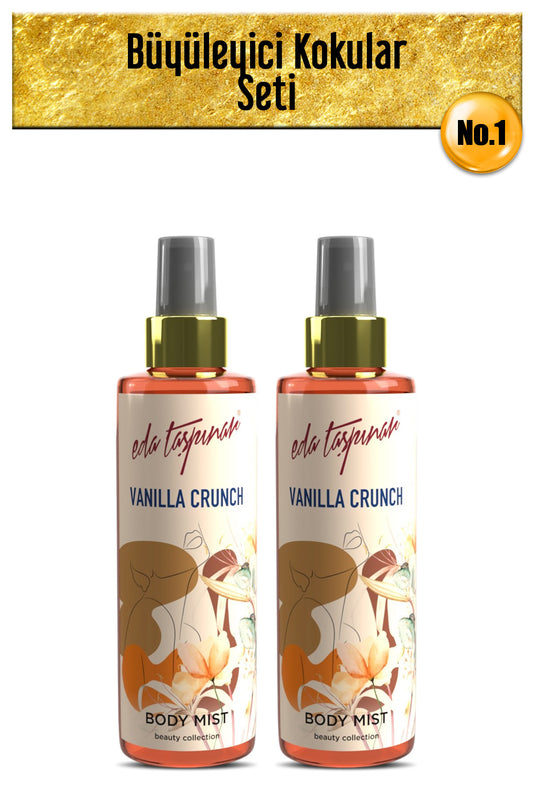Vanilla Crunch Vanilla Body Mist, Unique Fragrance of Madagascar, Seductive, 2 Pcs* 200 ml