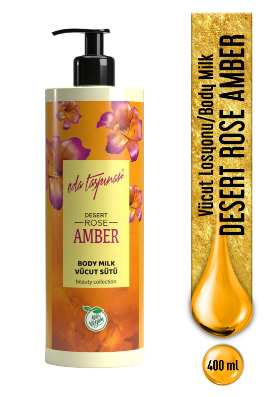 Desert Rose Amber Body Lotion – Floral Fragrance & Moisturizing Care & Vegan 400 ml