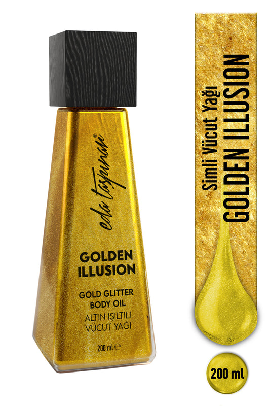 Glitter Body Oil Golden Illusion – Golden Sparkle & Bright Skin Appearance 200 ml