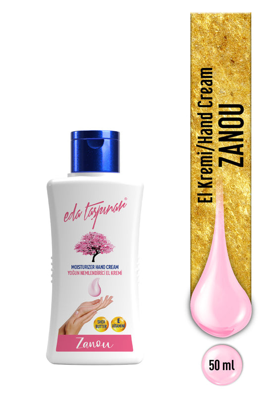 Zanou Cherry Blossom Hand Cream – Floral Fragrance & Intense Moisturizing 50 ml