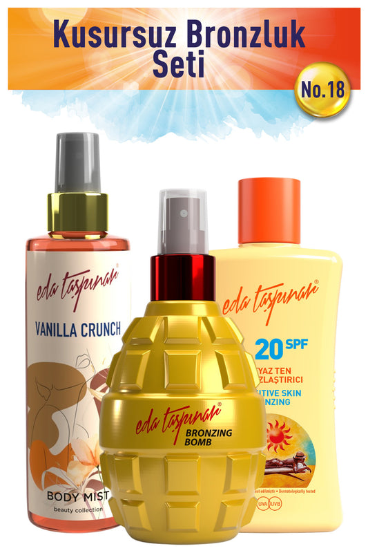 Perfect Tan Set no.18 Bomb+WhiteT+VanillaMist (EGX18-EGX19-EGX62)