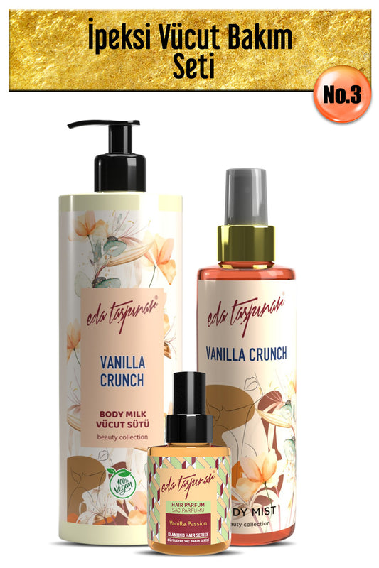Silky Body Care Set No.3: Vanilla Hair P Vanilla Body Mist Vanilla Body S (EGX82-EGX62-EGX84)