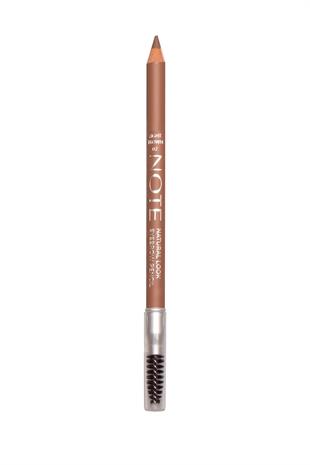 Note Natural Look Eyebrow Pencil 02 Light Brown - Brown