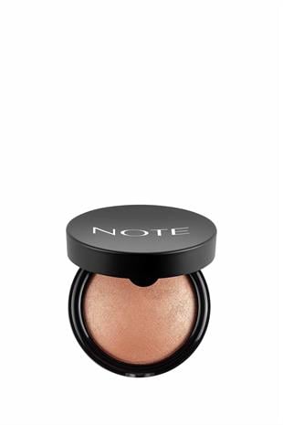 Note Baked Blusher 01 Pleasure Işıltılı Fırınlanmış Toz Allık