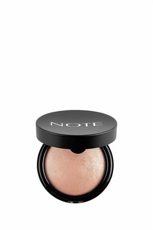 Note Baked Powder 01 Stardust Işıltılı Bitişli Highlighter Toz Yüz Pudrası
