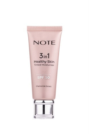Note 3 in 1 Healthy Skin Tinted Moisturizer 50 SPF Renk Ton Eşitleyici Aydınlatıcı Krem