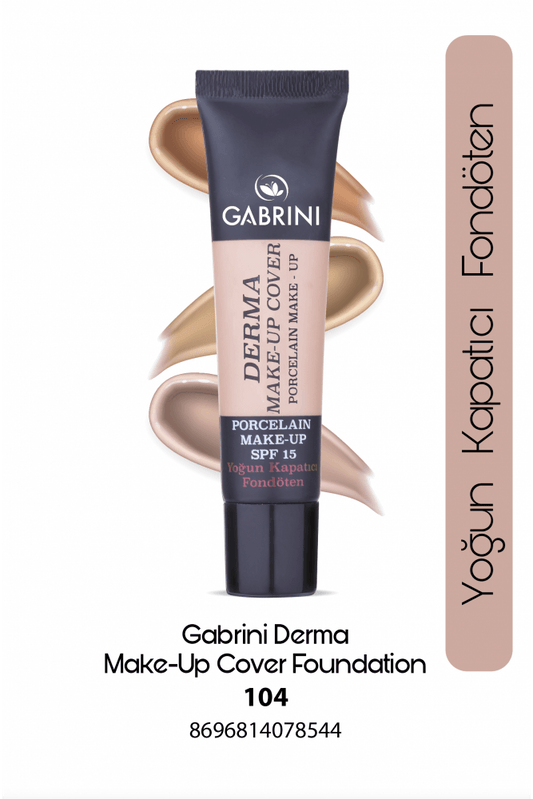 GABRINI DERMA MAKE-UP COVER FOUNDATION 104